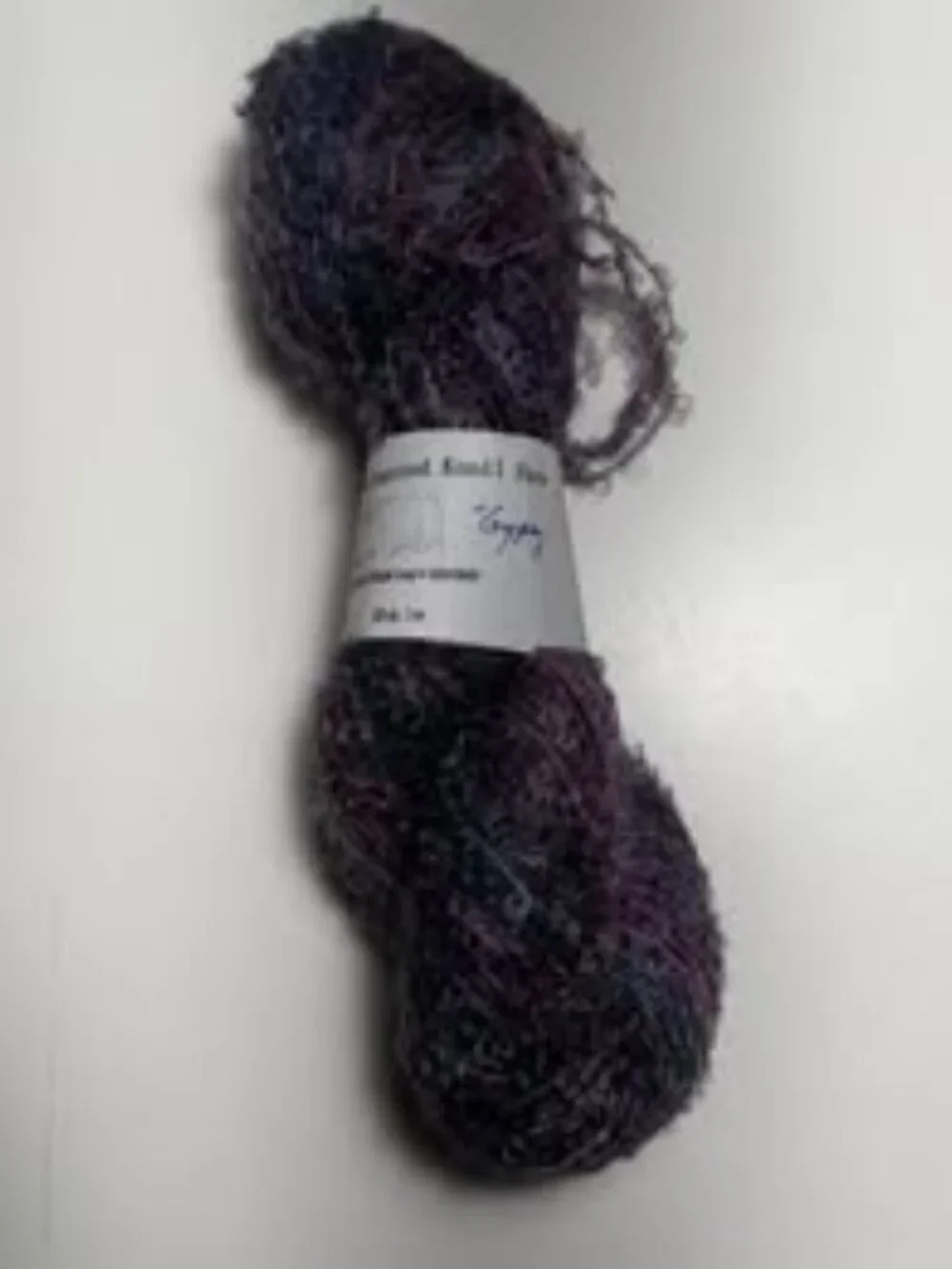 Enchanted Knoll Farm Yarn Gypsy Purple Hand Dyed Mohair Loop w/nylon biner #518